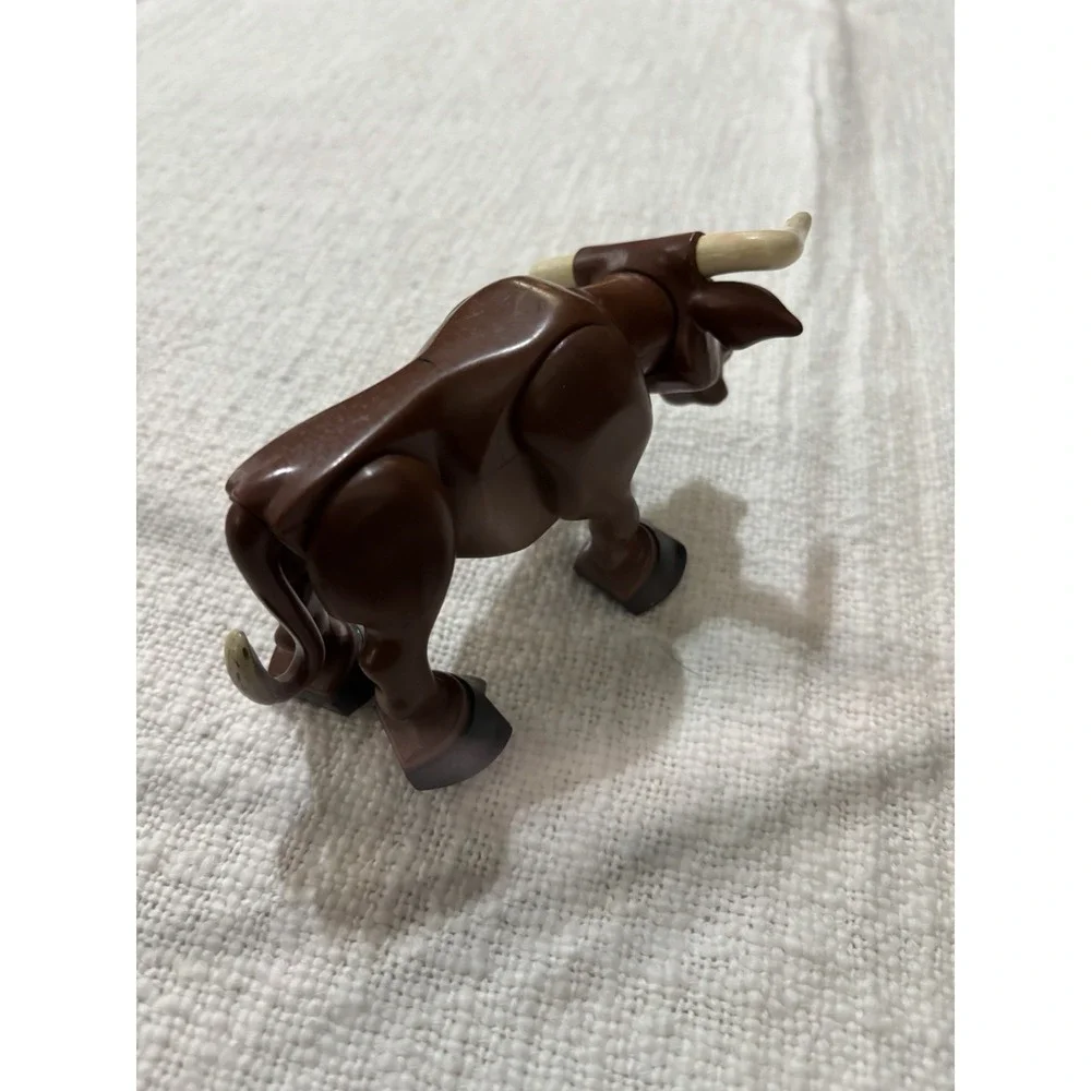 Fisher Price Husky Helpers Longhorn Steer Cow Bull Farm Animal‎ Figure VTG 1980
